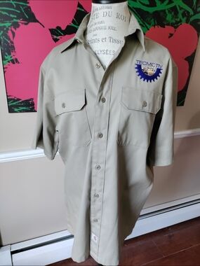 Men's Carhartt Rugged Flex Rigby Short-Sleeve Midweight Work Shirt Size M